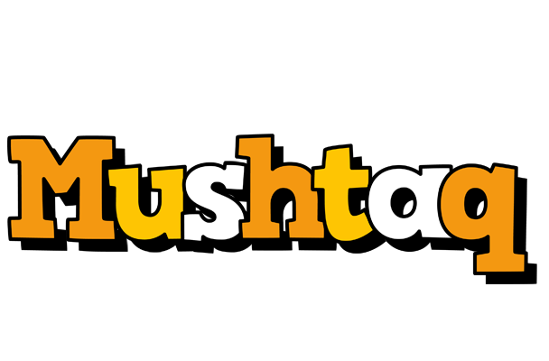 Mushtaq cartoon logo