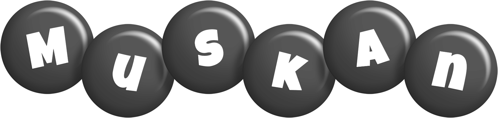 Muskan candy-black logo