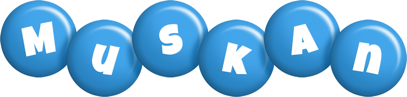 Muskan candy-blue logo