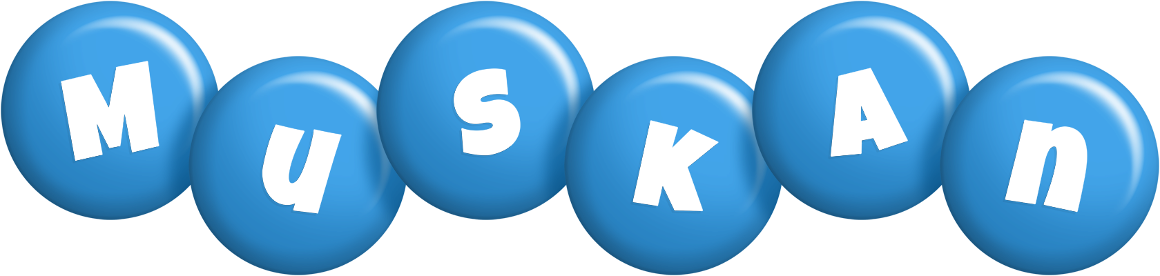 Muskan candy-blue logo