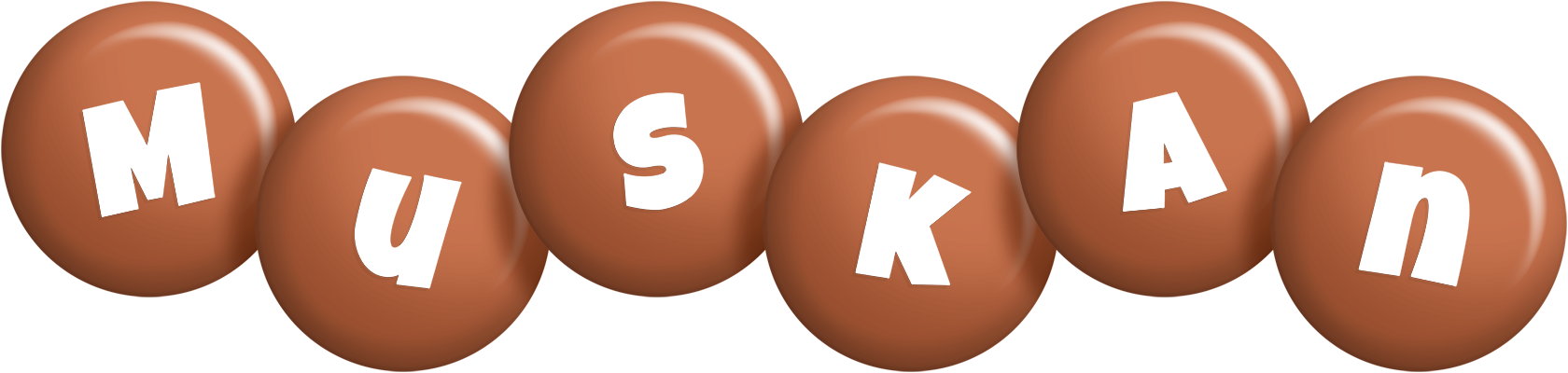 Muskan candy-brown logo