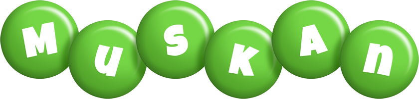 Muskan candy-green logo