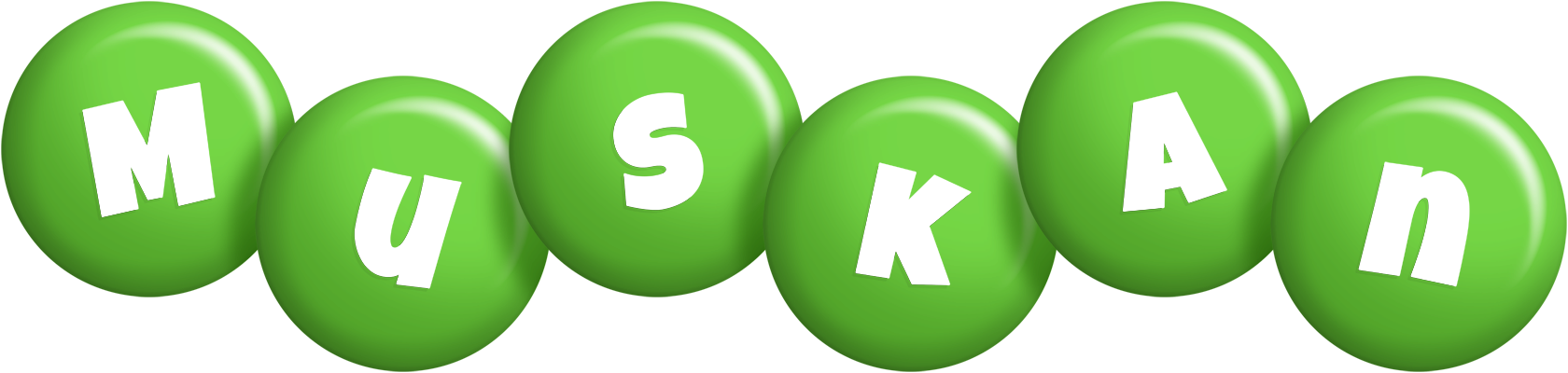 Muskan candy-green logo