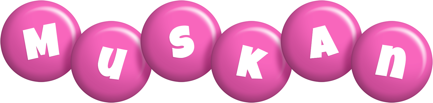Muskan candy-pink logo
