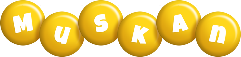 Muskan candy-yellow logo