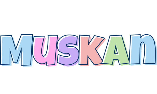 Muskan pastel logo