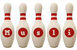 Musli bowling-pin logo