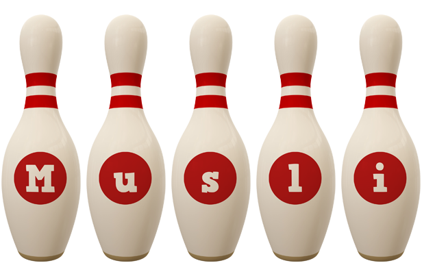 Musli bowling-pin logo