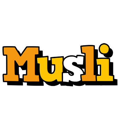 Musli cartoon logo