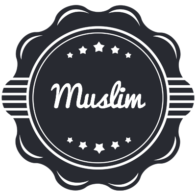 Muslim badge logo