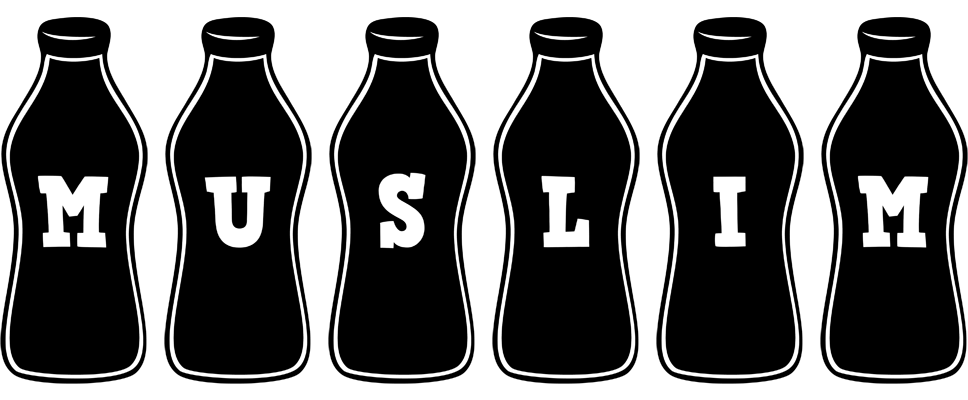 Muslim bottle logo