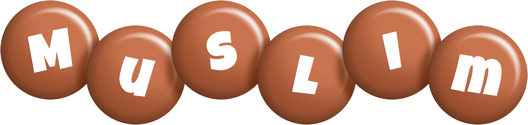 Muslim candy-brown logo