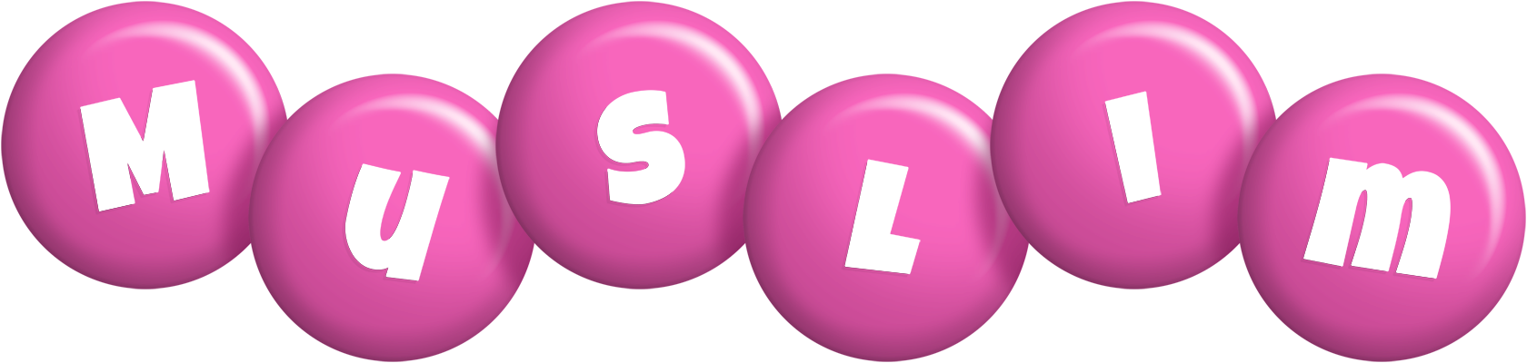Muslim candy-pink logo