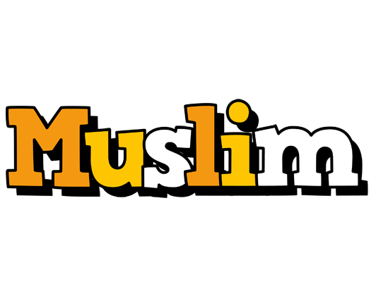 Muslim cartoon logo