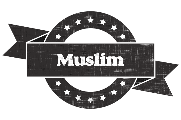 Muslim grunge logo