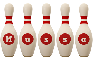 Mussa bowling-pin logo