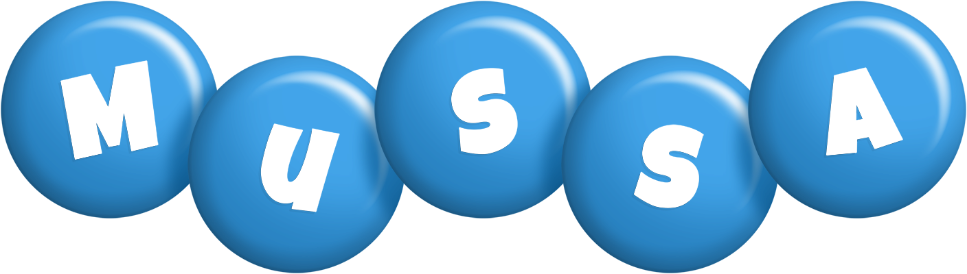 Mussa candy-blue logo