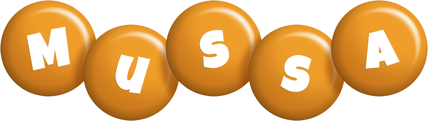 Mussa candy-orange logo