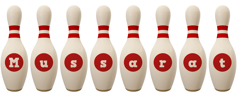 Mussarat bowling-pin logo