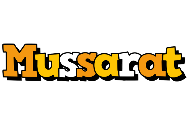 Mussarat cartoon logo
