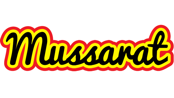 Mussarat flaming logo