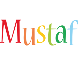 Mustaf birthday logo