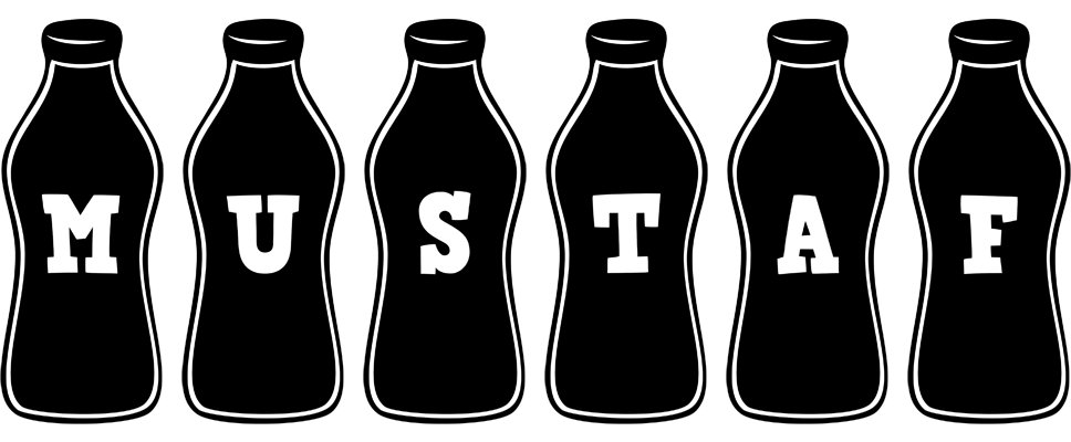 Mustaf bottle logo