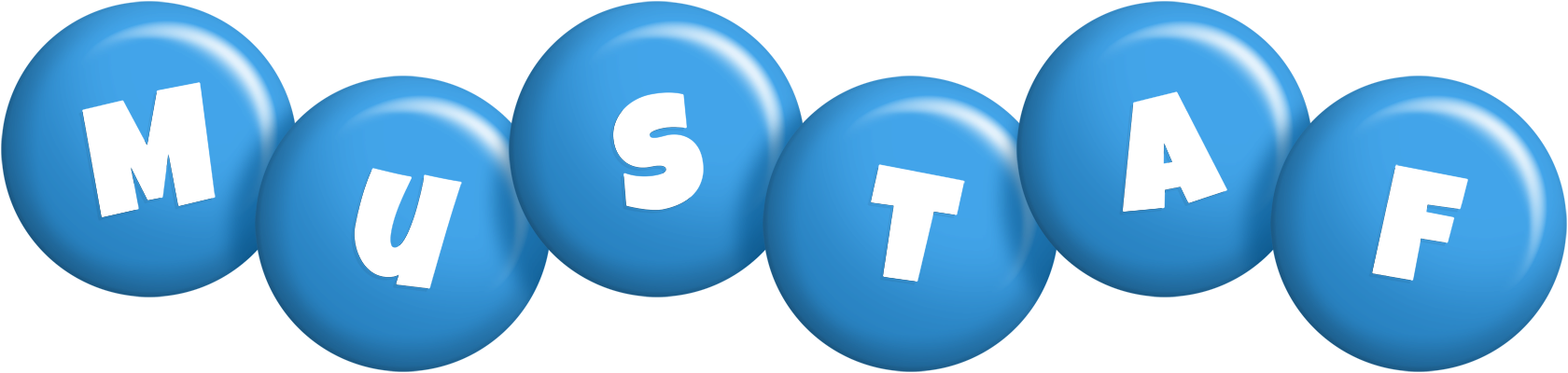Mustaf candy-blue logo