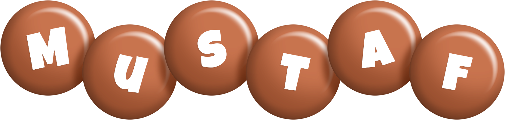 Mustaf candy-brown logo