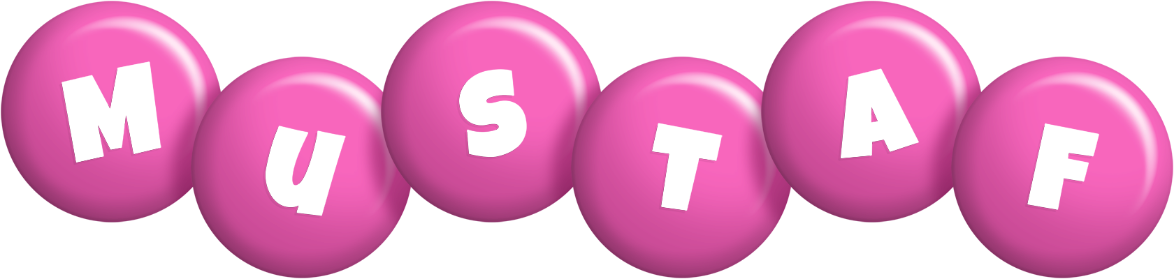 Mustaf candy-pink logo