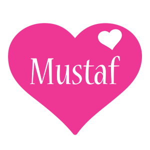 Mustaf love-heart logo