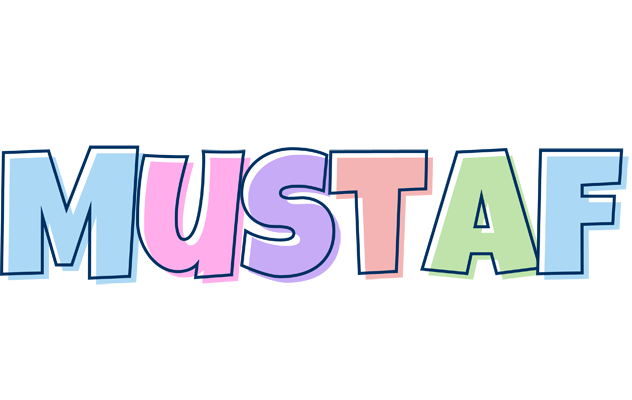 Mustaf pastel logo