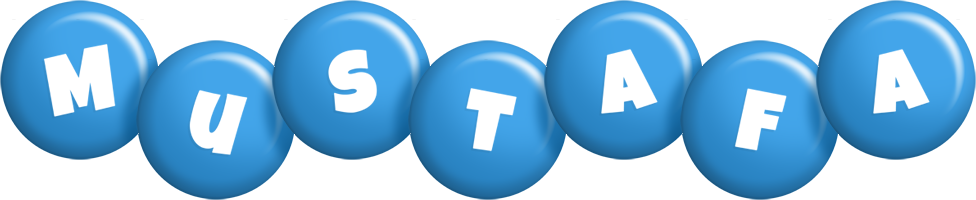 Mustafa candy-blue logo