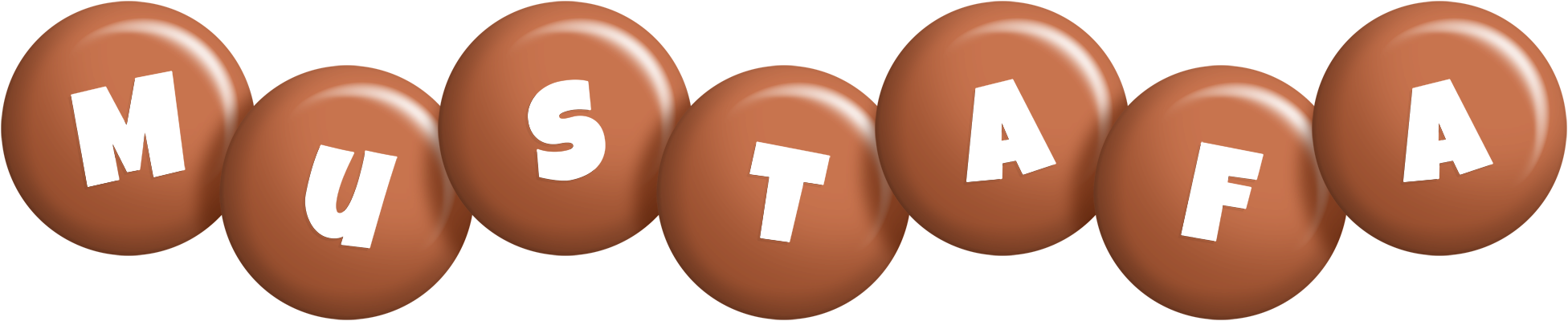 Mustafa candy-brown logo