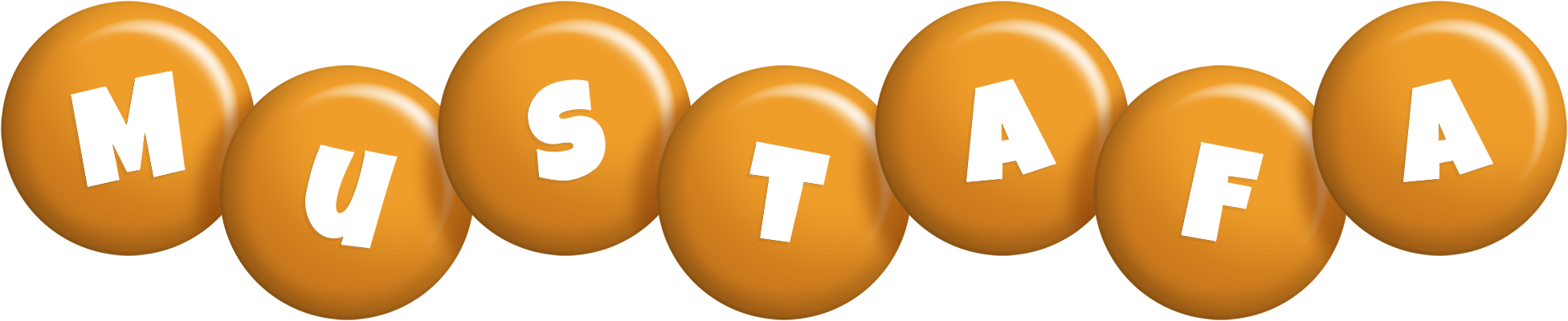 Mustafa candy-orange logo