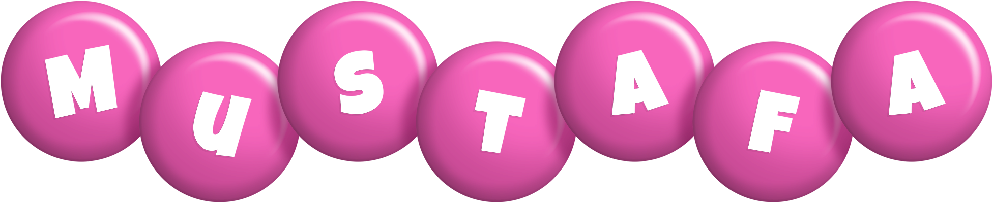 Mustafa candy-pink logo