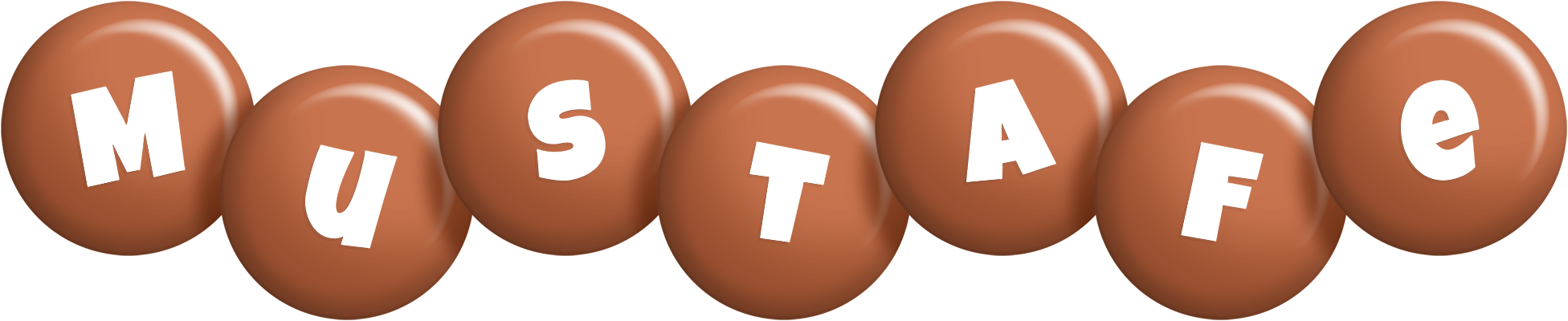 Mustafe candy-brown logo