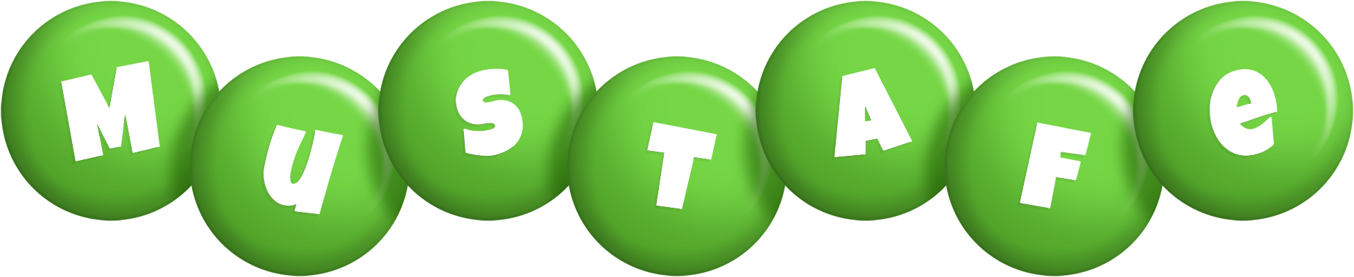 Mustafe candy-green logo