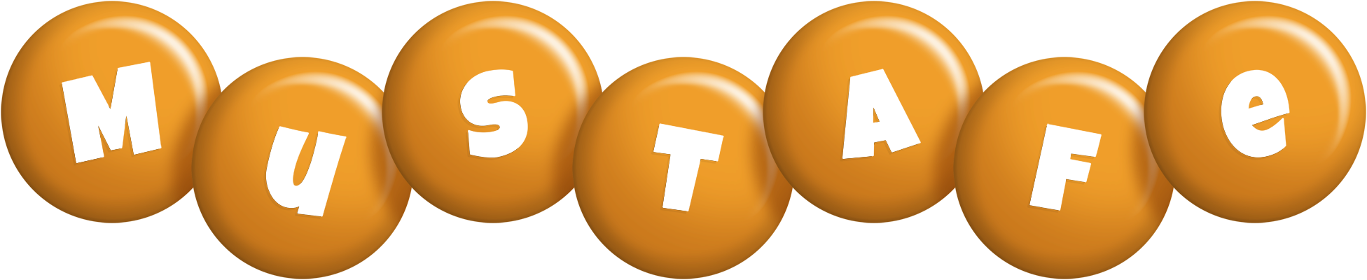 Mustafe candy-orange logo
