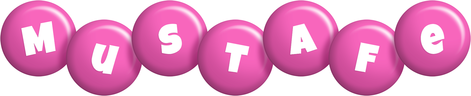 Mustafe candy-pink logo