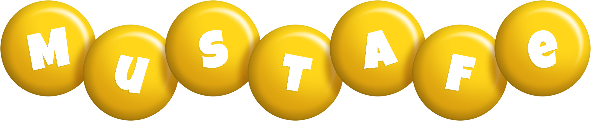 Mustafe candy-yellow logo
