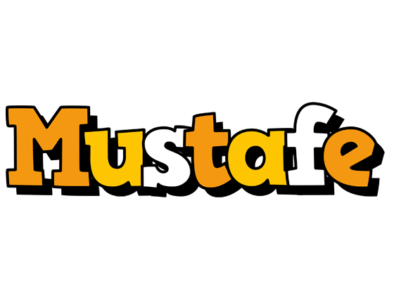 Mustafe cartoon logo