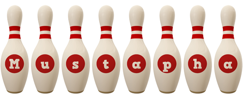 Mustapha bowling-pin logo