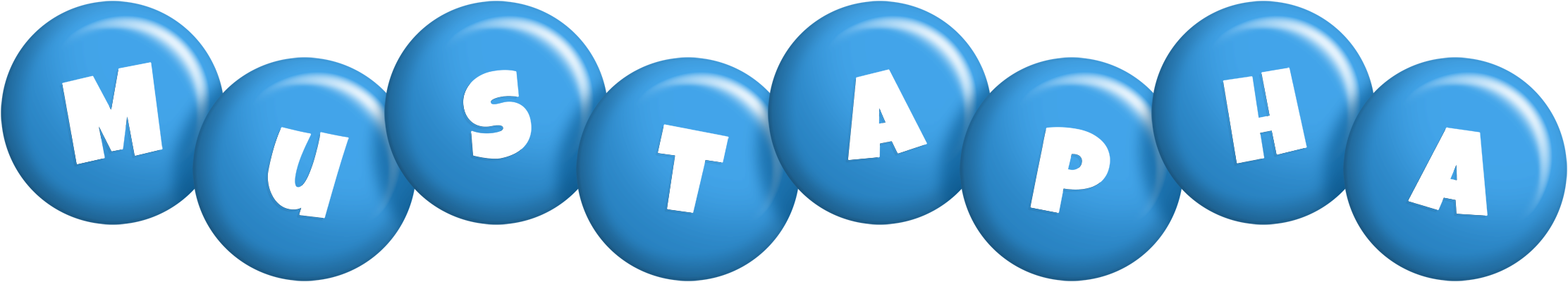 Mustapha candy-blue logo