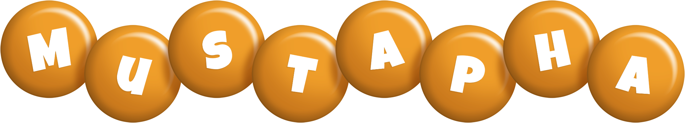 Mustapha candy-orange logo
