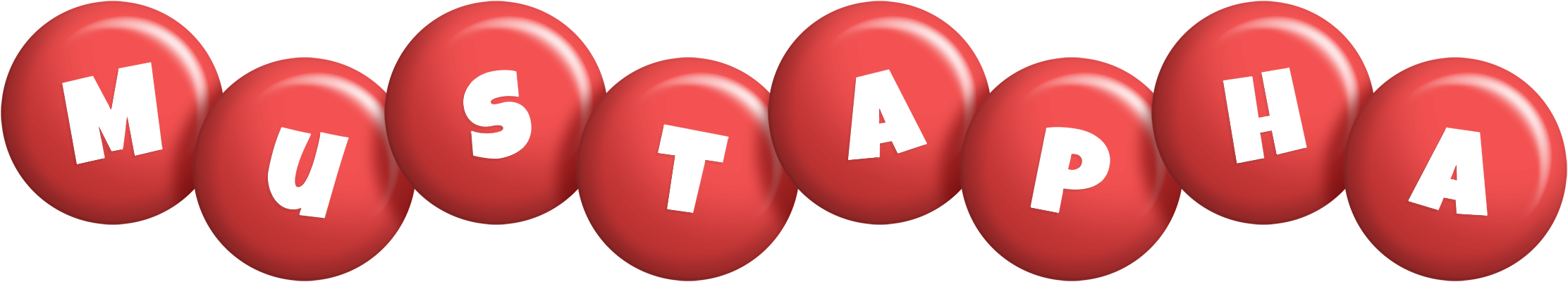 Mustapha candy-red logo