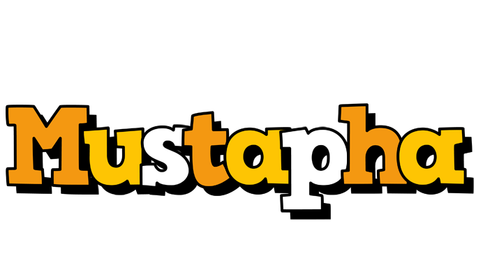 Mustapha cartoon logo