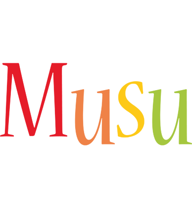 Musu birthday logo