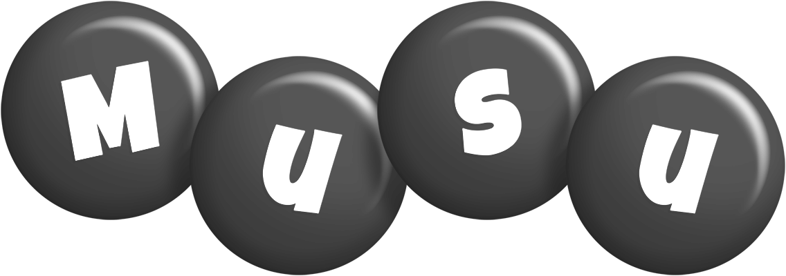 Musu candy-black logo