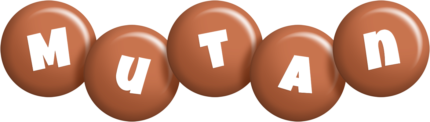 Mutan candy-brown logo